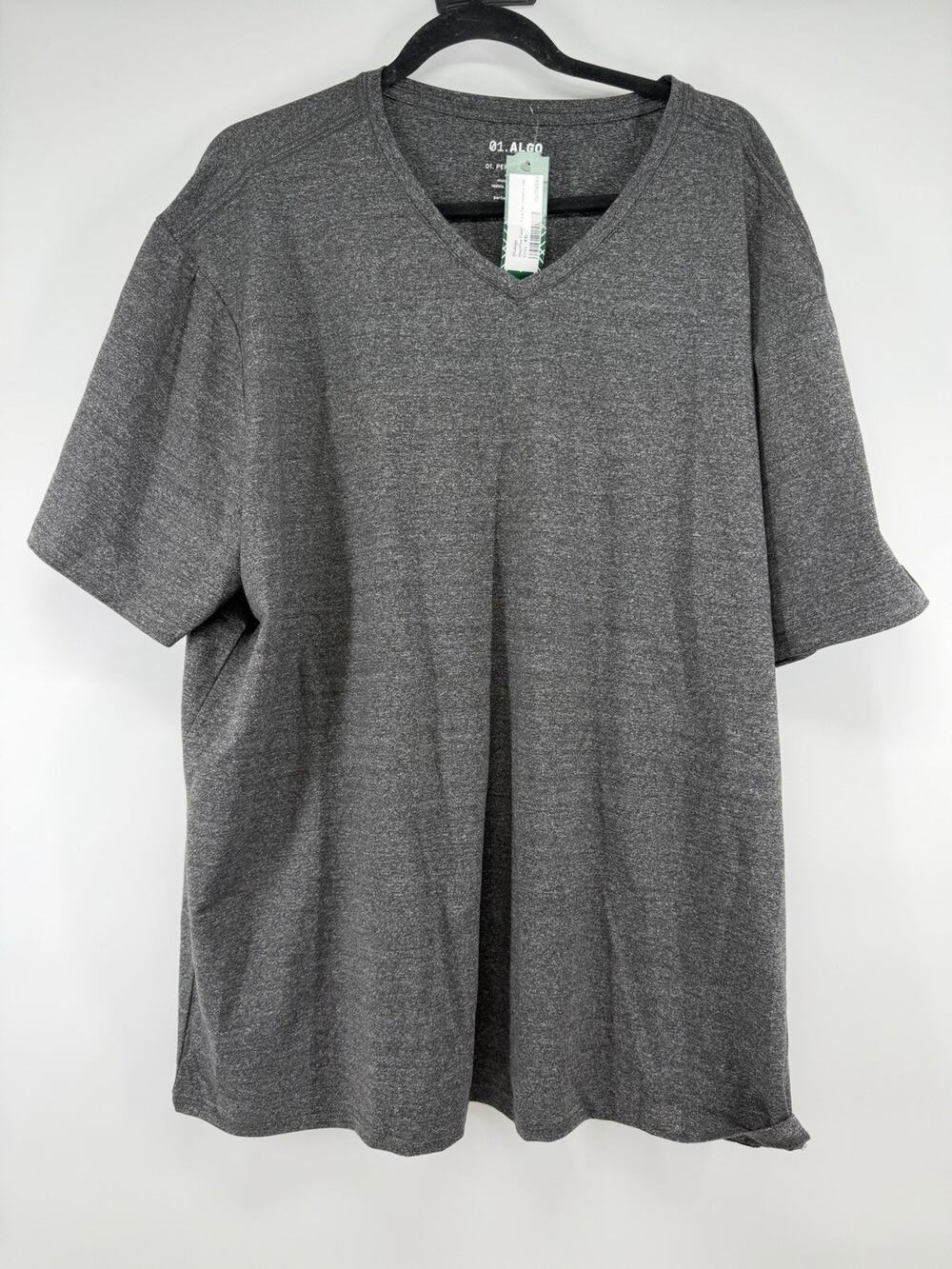 01.Algo Men's Gray XXL AlgoFlex Lite Tee Performance Tees NWT